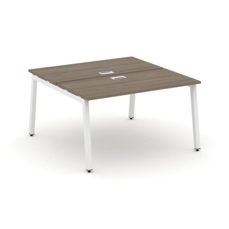 Рабочая станция 2-х сторонняя SN-5A.DRS-011 (980х1432х750) (Вяз Благородный/Металл Белый)