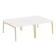 Рабочая станция на деревянных опорах Onix Wood OW.D.RS-4.2.8 2360x1635x750 (Тиквуд Светлый/Дуб Темный)