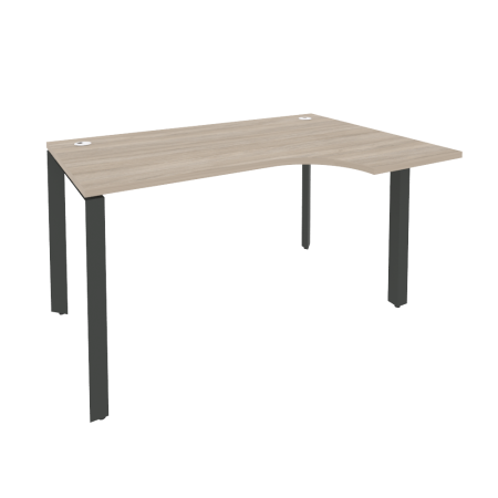 Стол эргономичный правый на П-образном м/к Onix O.MP-SA-2R 1380x980x750 (Дуб Аттик/Черный металл)