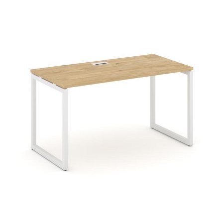 Стол письменный SN-4O.SP-012 (1180х700х750) (Тиквуд Светлый/Металл Белый)