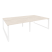 Рабочая станция на О-образном м/к Onix O.MO-D.RS-4.3.8 2760x1635x750 (Тиквуд Темный/Белый Металл)