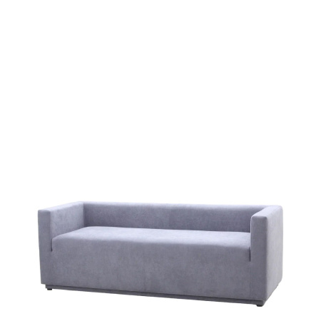 Диван офисный Аскот (М-27) 3-х местный с подлокотниками (Светло-серый)