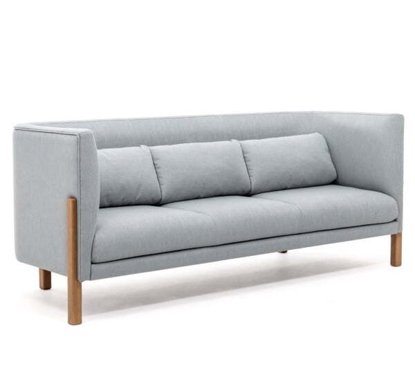 TORDINO Диван 3-местный (СЕРО-ГОЛУБ/ОРЕХ)