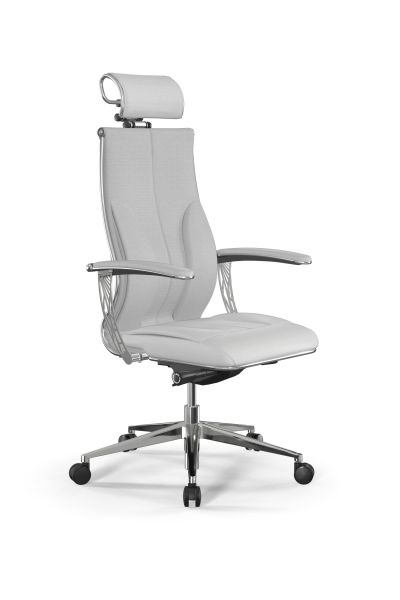 Кресло для руководителя Метта Samurai B2-11U - Infinity /Kc06/Wm06/U0mL-4c3/H2cL-3D(M26.B32.G25.W03) (Белый)