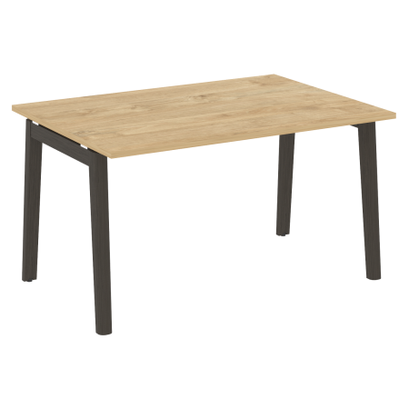 Стол переговорный на деревянных опорах Onix Wood OW.PRG-1.3 1380x980x750 (Тиквуд Светлый/Дуб Темный)