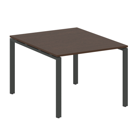 Переговорный стол 1 столешница Metal System Style БП.ПРГ-1.1 1000x1235x750 (Венге Цаво/Антрацит металл)