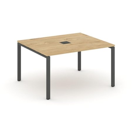 Стол переговорный SN-6P.SPRG-032 (1180х1180х750) (Тиквуд Светлый/Металл Антрацит)