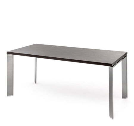 FERMO METAL Стол для руководителя хром L200 (Венге/Хром металл)