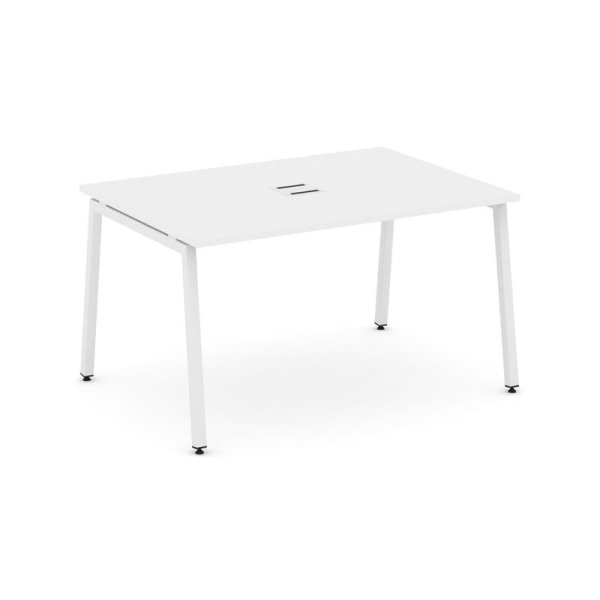 Стол переговорный SN-4A.SPRG-002 (1180х980х750) (Белый/Металл Белый)