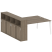 Рабочая станция с шкафом-купе на А-образном м/к Metal System Style БА.РС-СШК-4.5 Т 2210x2332x1098 (Дуб наварра/Серый металл)