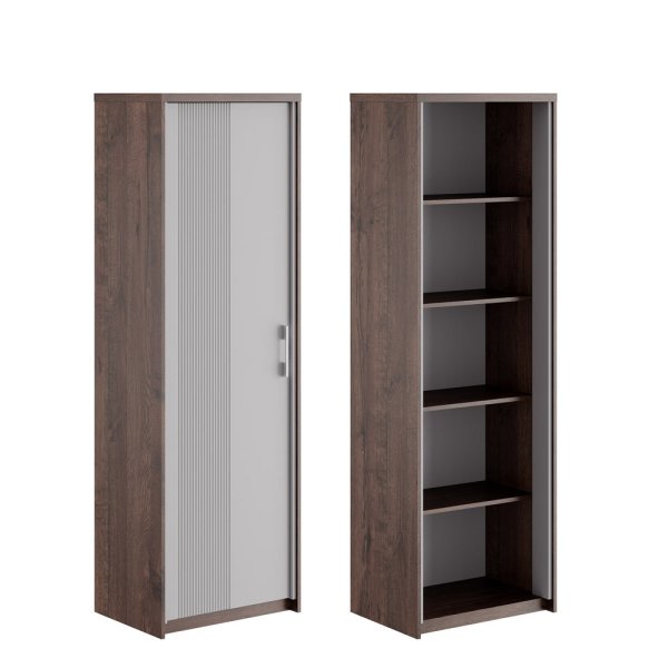 Шкаф для бумаг 1 створка Point (634х450х1954) (Дуб апрельский)