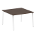 Стол для переговоров (1 столешница) на А-образном м/к Metal System Style БА.ПРГ-1.2 1200x1235x750 (Дуб наварра/Серый металл)