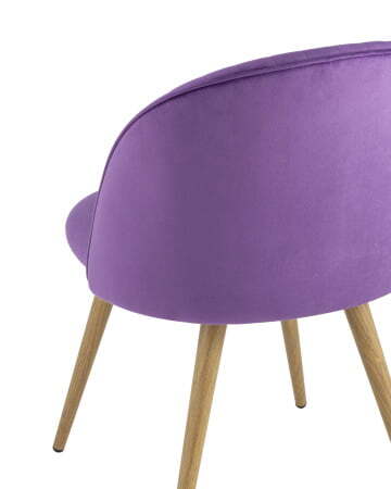 Стул Лион Страйпс велюр лиловый (Стул Лион лиловый)