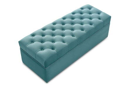 Банкетка Marcele 1000 (1020x420x450) Аквамарин (Аквамарин)