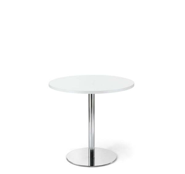 Стол 80/75 CAFE 80x75 W3 800х800х750 (Белый/Хром)