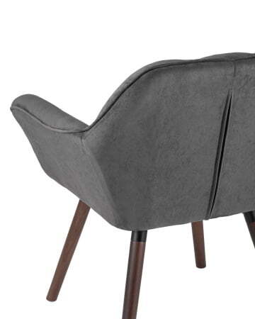 Кресло Брайан темно-серое (Стул-кресло Брайан темно-серый)