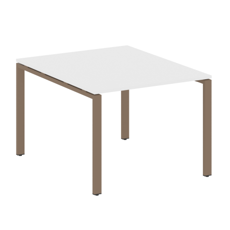 Переговорный стол 1 столешница Metal System Style БП.ПРГ-1.1 1000x1235x750 (Белый/Мокко металл)