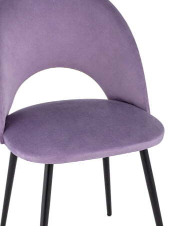 Стул Меган велюр сиреневый (Стул Меган сиреневый)