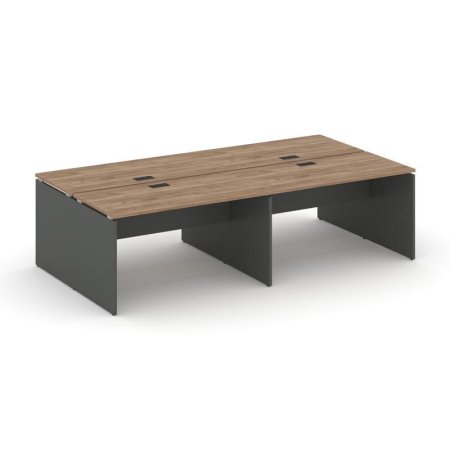 Рабочая станция 2-х сторонняя SN-D.DRS-042 (2360х1432х750) (Дуб Табак/Антрацит)