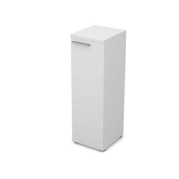 9П.017.1 Пенал средний (400x450x1245) (Белый премиум)