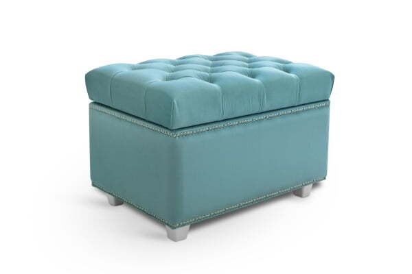 Пуф Marcele 600 (620x420x450) Аквамарин (Аквамарин)