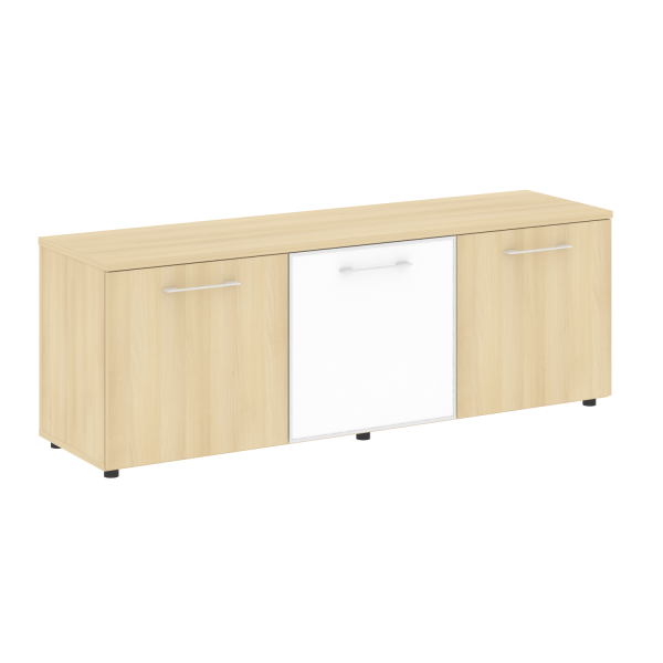 Тумба модульная белая дверь LT.TS 3.4 1650x450x580 (Акация Лорка)