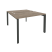 Рабочая станция на П-образном м/к Onix O.MP-D.RS-2.2.7 1180x1475x750 (Тиквуд Темный/Белый Металл)