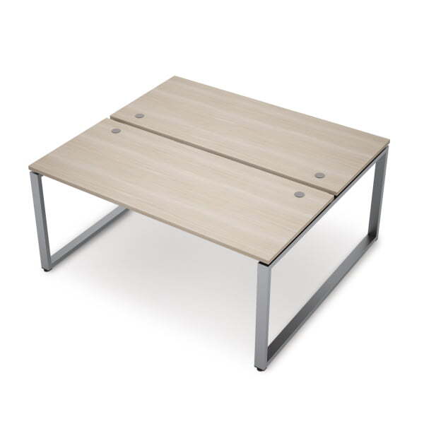 6МБ-О.6277 Бенч-система на 2 рабочих места (1000x1435x750) (Шамони светлый/Алюминий матовый)