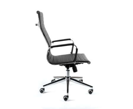 Техно / хром / черная экокожа (Черный)