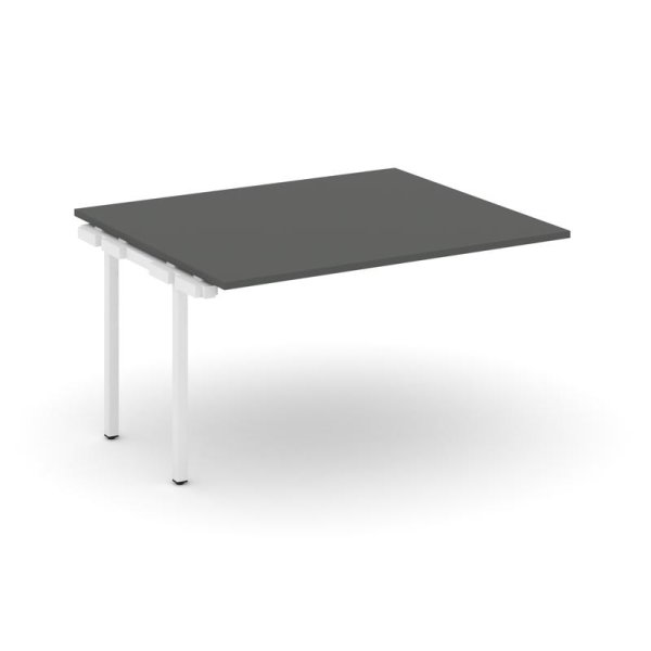 Проходной наборный элемент переговорного стола SN-4P.NSPRG-032.3 (1180х1180х750) (Антрацит/Металл Белый)