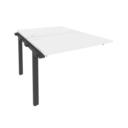 Наборный элемент рабочей станции на м/к Onix O.M-2.NRS-1.7 980x1475x750 (Белый Бриллиант/Черный металл)