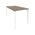 Рабочая станция на П-образном м/к Onix O.MP-D.RS-2.0.7 780x1475x750 (Тиквуд Темный/Белый Металл)