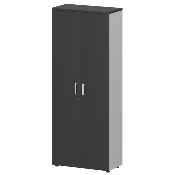 Шкаф Смарт СМШ-58Д Тип2 792x380x1990 (Белый/Графит)