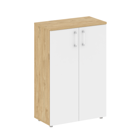 Шкаф средний широкий Shift SK.ST-2.3 (800x420x1207) (Тиквуд Светлый-Белый Бриллиант)