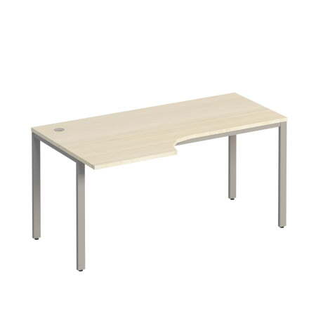Стол эргономичный левый на металлокаркасе  Комфорт МП2 К 197 1600x900x750 (Дуб шамони светлыйСерый)