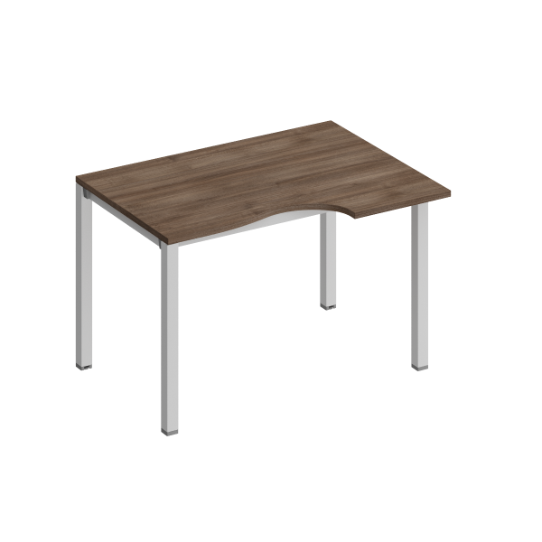 Стол эргономичный правый на металлокаркасе КФ Комфорт КФ К.1136 1200x900x750 (Дуб шамони темныйСерый)