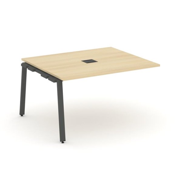 Проходной наборный элемент переговорного стола SN-6A.NSPRG-032 (1180х1180х750) (Акация Лорка/Металл Антрацит)