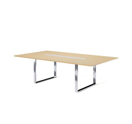 EXE Стол для переговоров L256 101 910 (Дуб Светлый/Хром металл)