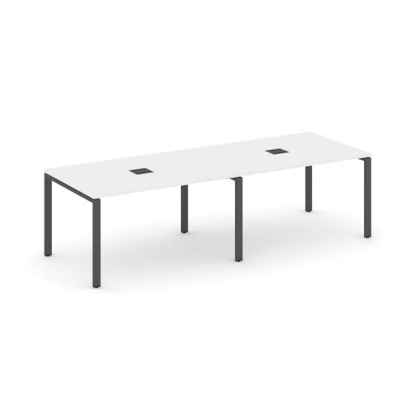 Стол переговорный SN-6P.SPRG-014 (3160х980х750) (Белый/Металл Антрацит)
