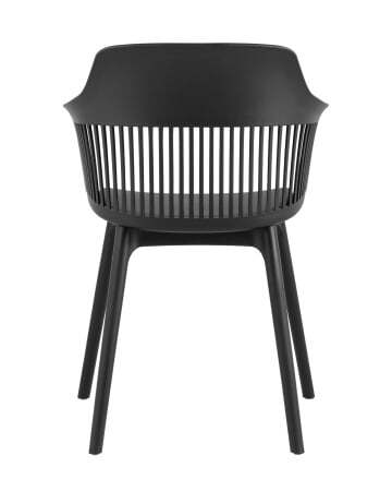 Стул Crocus с подушкой черный (Стул пластиковый Crocus черный)