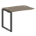 Проходной наборный элемент рабочей станции Metal System Style БО.ПРС-СП-1.1 1000x720x750 (Дуб Наварра/Серый металл)
