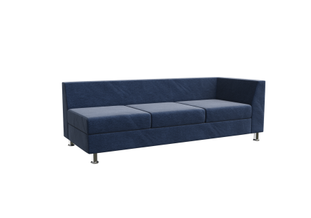 Секция с подлокотником трехместная левая PR.SP-3 (L) (Kardif 028)