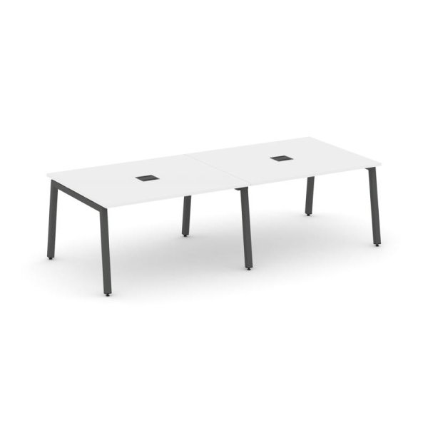 Стол переговорный SN-5A.SPRG-044 (3160х1180х750) (Белый/Металл Антрацит)