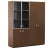 EXE Шкаф комбинированный + для бумаг (Орех/Хром)