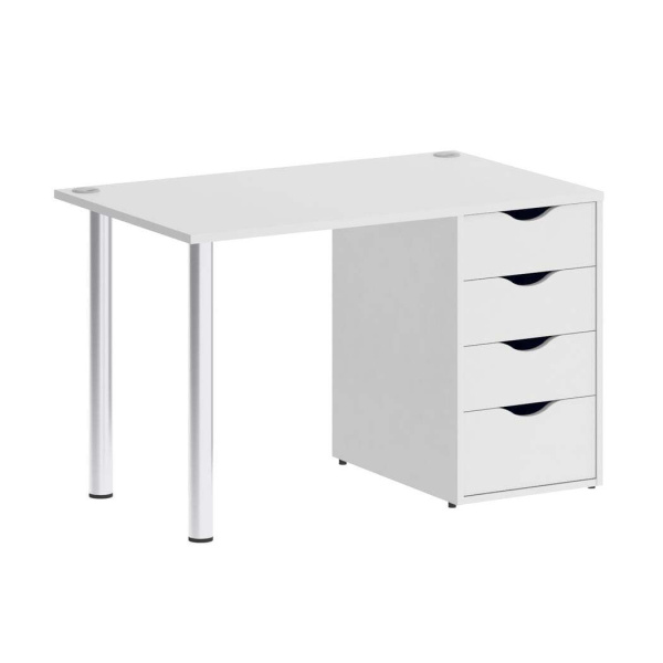 Стол письменный VR.SP-3-118.4 1180x720x750 (Белый Бриллиант)