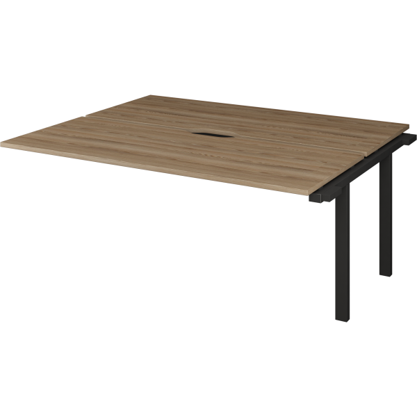 Модуль двойной на металлокаркасе НТМП.П.Б2-180Э Аргентум-МП НТМП.ПО.Б2-180Э 1800x1496x750 (Дуб сафари/Антрацит)