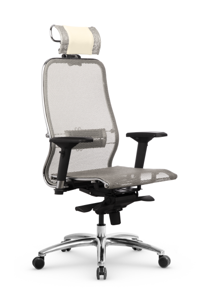 Кресло для руководителя Метта Samurai S-3.04 MPES (Молочный)