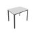 Стол письменный на металлокаркасе Slim С.СП-3 980x720x750 (Серый/Антрацит металл)