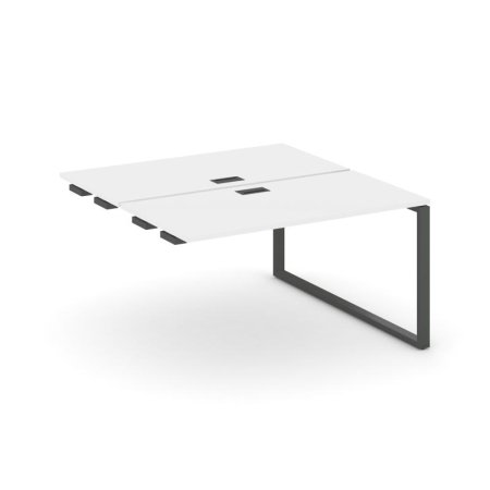 Стол-приставка к опорным элементам SN-6O.DPRS-014 (1580х1432х750) (Белый/Металл Антрацит)