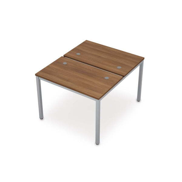 6МБ.267 Бенч-система на два рабочих места (1000x1235x750) (Шамони темный/Алюминий матовый)